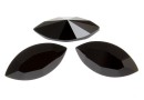 Swarovski navette, fancy chaton, jet, 15mm - x2