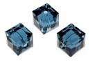 Swarovski, margele cub, montana, 8mm - x1