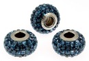 Swarovski, becharmed pave montana, 15mm - x1