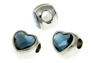 Swarovski, becharmed inima, denim blue, 14mm - x1