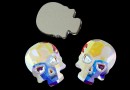 Swarovski, cabochon HF Craniu, aurore boreale, 18mm - x1