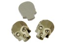 Swarovski, cabochon Craniu, metallic light gold, 10mm - x1