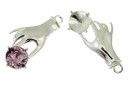 Baza pandantiv argint 925 chaton 7mm - x1