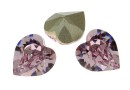 Swarovski, fancy chaton inima, light amethyst, 8mm - x2