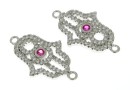 Link Mana lui Fatima, argint 925 placat cu rodiu, 20.5mm - x1