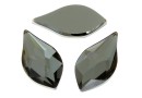 Swarovski, cabochon flame, silver night, 10mm - x1