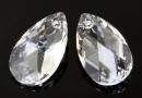 Swarovski, pandantiv picatura, crystal, 50mm - x1