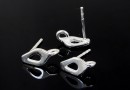 Tortite cercei cu bucla, argint 925, 12.5mm - x1per