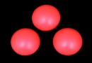 Swarovski, cabochon perla cristal, neon red, 10mm - x2