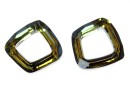 Swarovski, pandantiv cosmic square, tabac, 20mm - x1