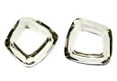 Swarovski, pandantiv cosmic square, silver shade, 14mm - x1