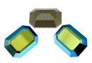 Swarovski, rivoli cabochon, emerald aurore boreale, 18x13mm - x1