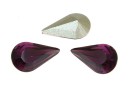 Swarovski, fancy rivoli Pear, amethyst, 6mm - x4