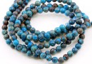 Blue calsilica jasper, round, 8.5mm