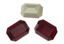 Swarovski, fancy rectangle, siam, 14x10mm - x1