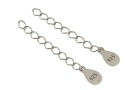 Lantisor martor extensie, argint 925 pl. cu rodiu, 38mm - x1