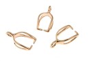 Sistem prindere pandantiv, argint 925 placat cu aur roz, 12x6mm - x1