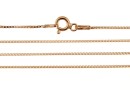 Lant zar, argint 925 placat cu aur roz, 45cm - x1