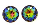 Swarovski, pandantiv chaton, vitrail medium, 8mm - x2