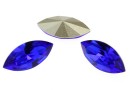 Swarovski navette, fancy chaton, majestic blue, 10mm - x4