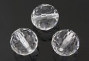 Swarovski, margele, rotund fatetat, crystal, 10mm - x1