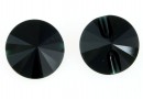 Swarovski, nasture margea, jet, 12mm - x1