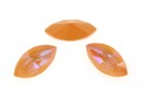 Swarovski navette, fancy chaton, peach DeLite, 10mm - x4