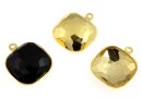 Baza pandantiv placat cu aur pt Swarovski 4483 de 8mm - x2