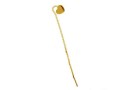 Tortite cercei ag 925 pl. cu aur cu  lantisor, inima Swarovski 6mm - x1per