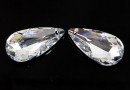 Swarovski, pandantiv picatura, comet argent light, 24x12mm - x1