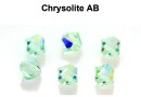 Preciosa, margele bicone, chrysolite AB, 4mm - x40