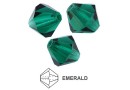 Preciosa, margele bicone, emerald, 4mm - x40