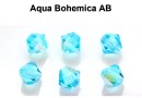 Preciosa, margele bicone, aqua bohemica AB, 4mm - x40