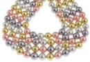 Perle tip Mallorca, rotund, mix, 8mm