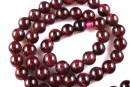 Margele granat rosu, rotund, 3.5mm