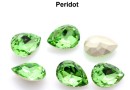 Ideal crystals, fancy picatura, peridot, 10x7mm - x4