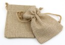 Saculet textil, bej natur, 9x6.5cm - x5
