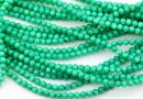 Margele sidef verde crud pastel, rotund, 4mm