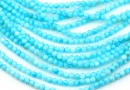 Margele sidef aquamarin, rotund, 4mm