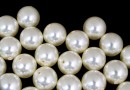 Perle Ideal cu un orificiu, cream, 12mm - x2