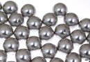 Perle Ideal cu un orificiu, light grey, 12mm - x2