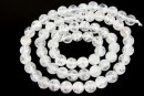 Margele cuart de gheata transparent, rotund, 6.5mm