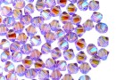 Swarovski, margele bicone, violet AB2x, 6mm - x10