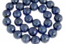 Margele lapis lazuli natural, rotund microfatetat, 11.5mm