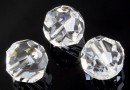 Preciosa, margele, rotund fatetat, crystal, 3mm - x10