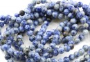 Sodalite beads, round, 6mm