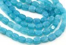 Quartz beads angelite, intense, rectangle, blue, 10mm