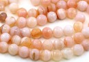 Agate lace beads, faceted round, 10mm