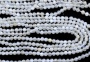 Moonstone beads, faceted round, 3.3mm