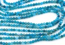 Apatite beads, faceted round, 3mm